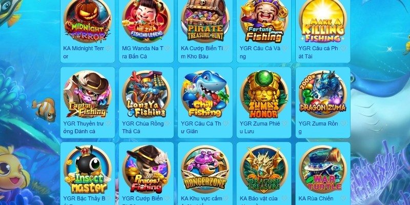 Một số game săn cá tại trang chủ Good88