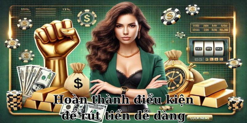 Hoàn thành điều kiện để rút tiền dễ dàng